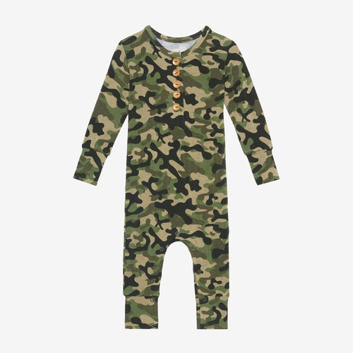 Cadet Long Sleeve Henley Romper