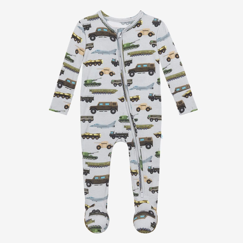 Cash Footie Zippered One Piece