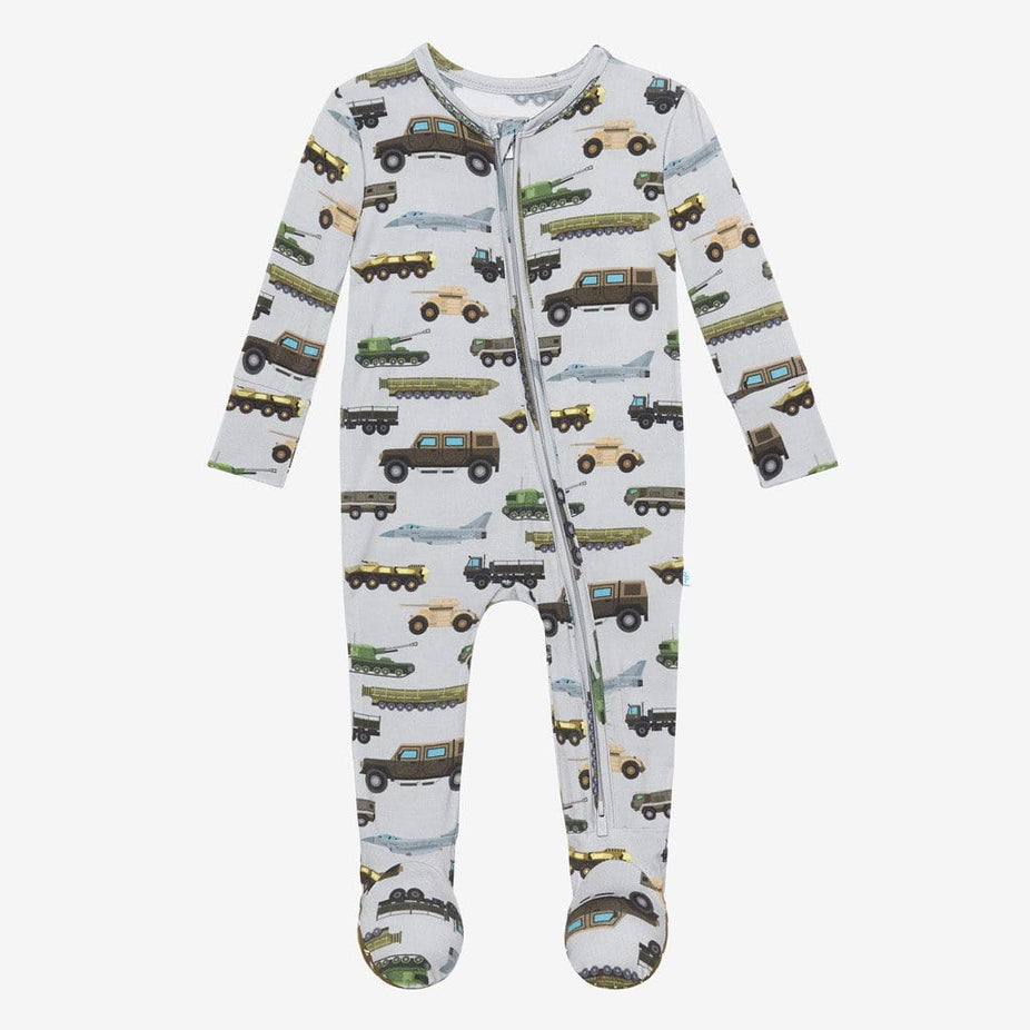 Cash Footie Zippered One Piece