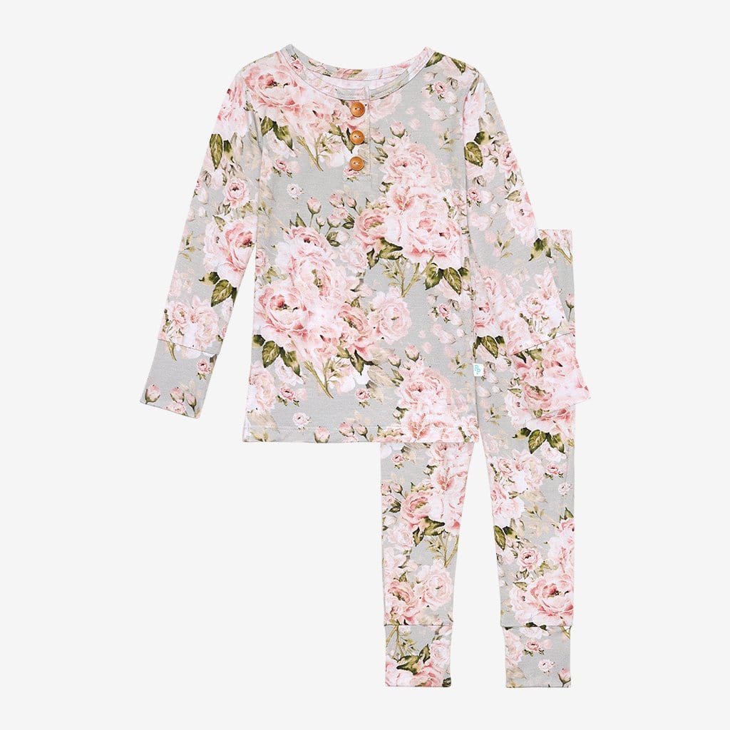 Celine Long Sleeve Henley Pajamas