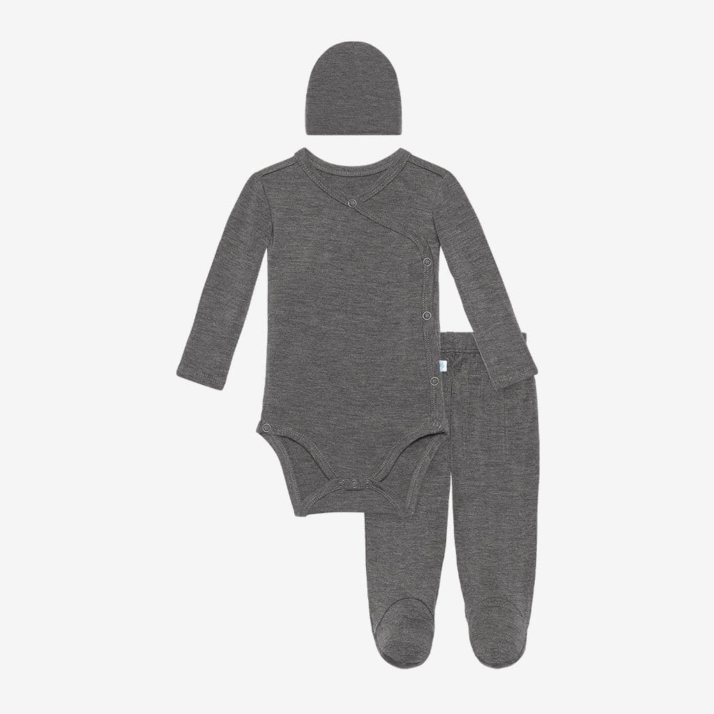 Charcoal Heather Kimono Set