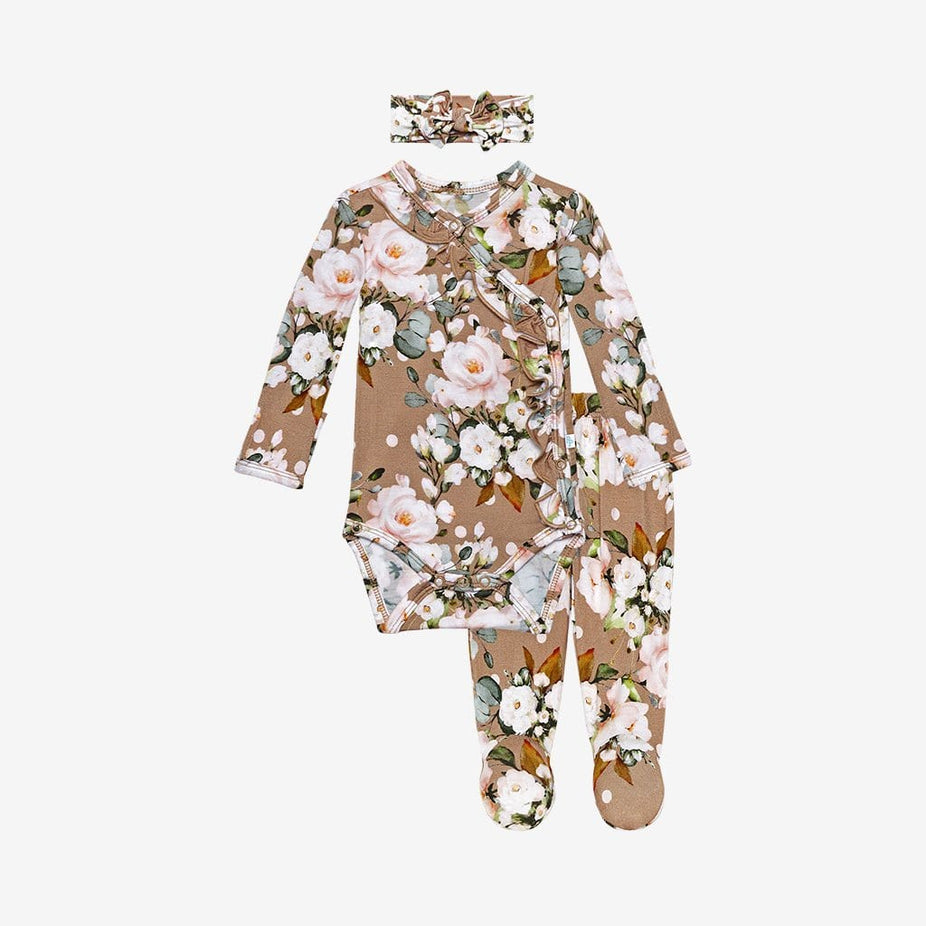 Leona Ruffled Kimono Set