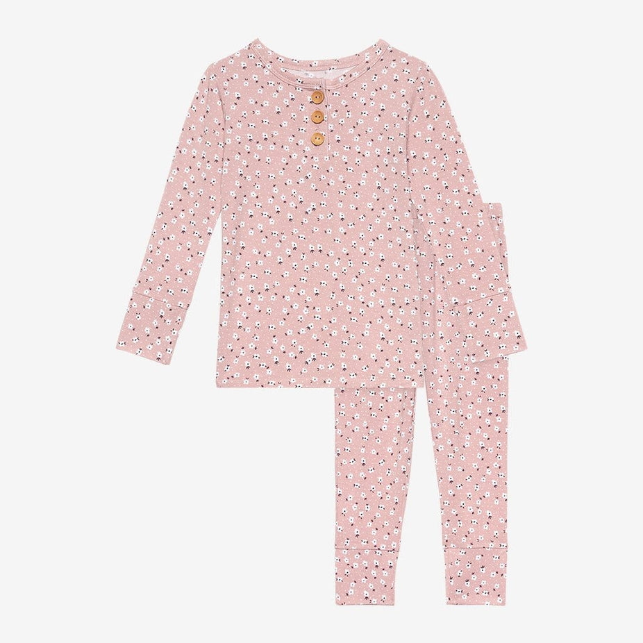 Maevis long sleeve henley pajamas
