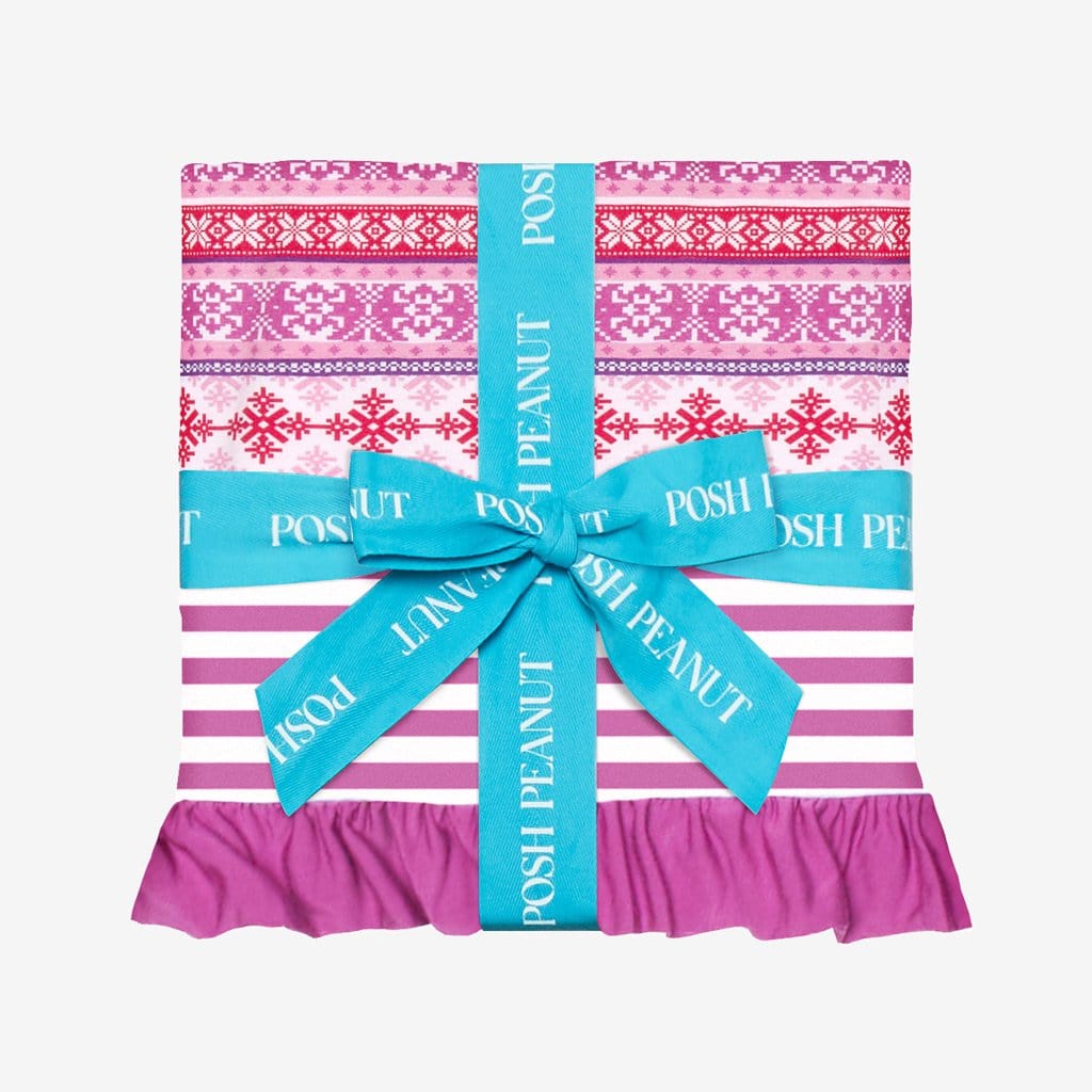 Maya & Purple Stripe Ruffled Luxe Patoo