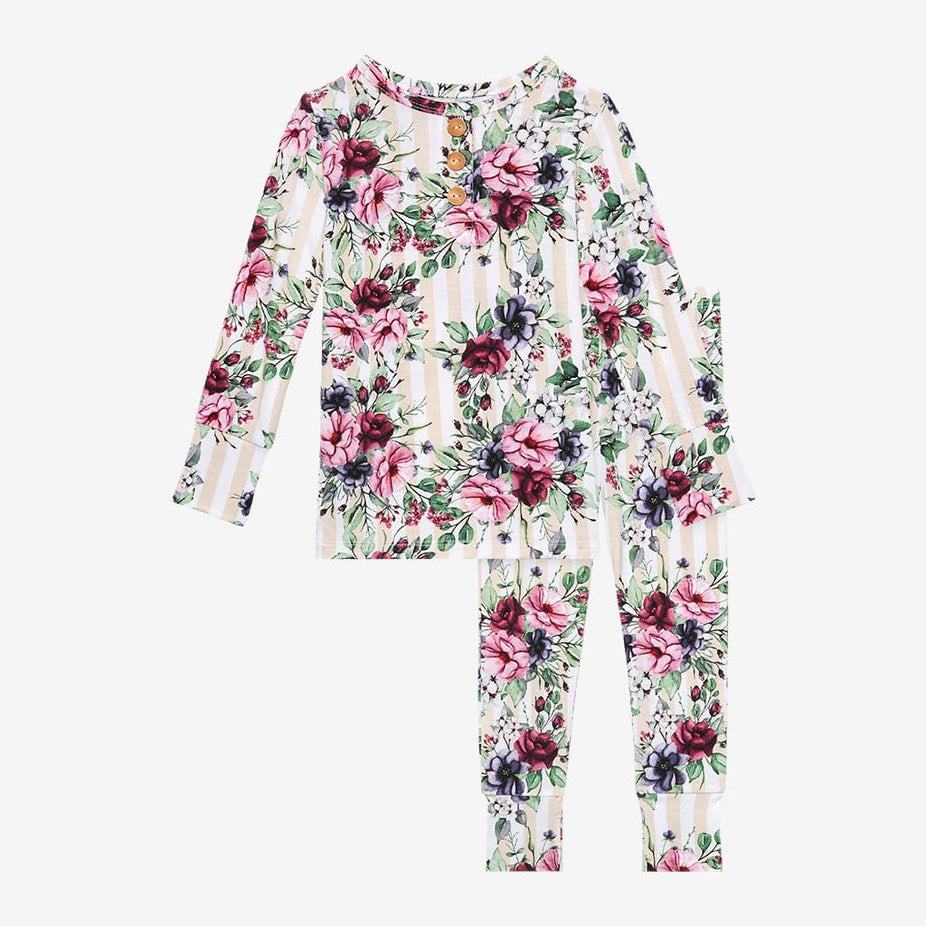 Melina Long Sleeve Henley Pajamas
