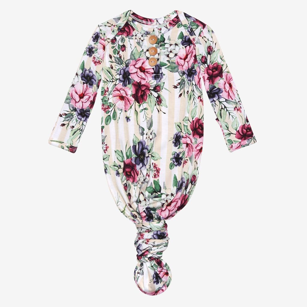 Melina Button Knotted Gown