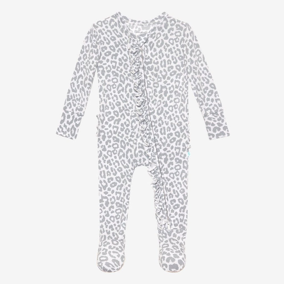 Minka Footie Ruffled Zippered One Piece