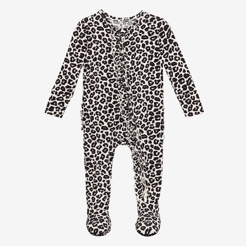 Naomi Footie Ruffled Zippered One Piece