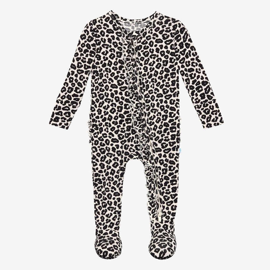 Naomi Footie Ruffled Zippered One Piece