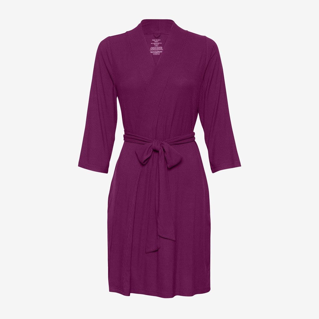 Orchid Ribbed Robe