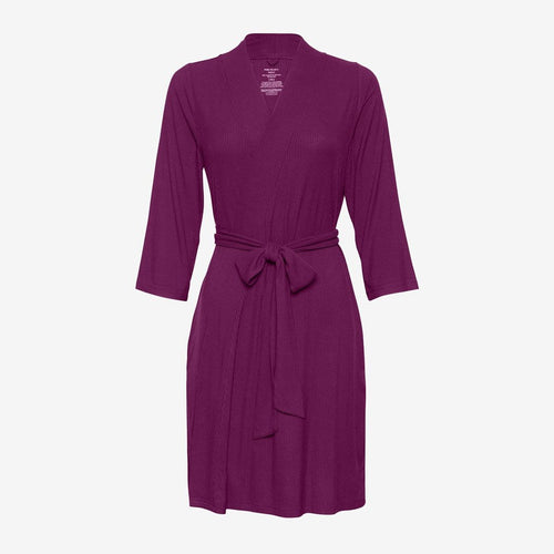 Orchid Ribbed Robe