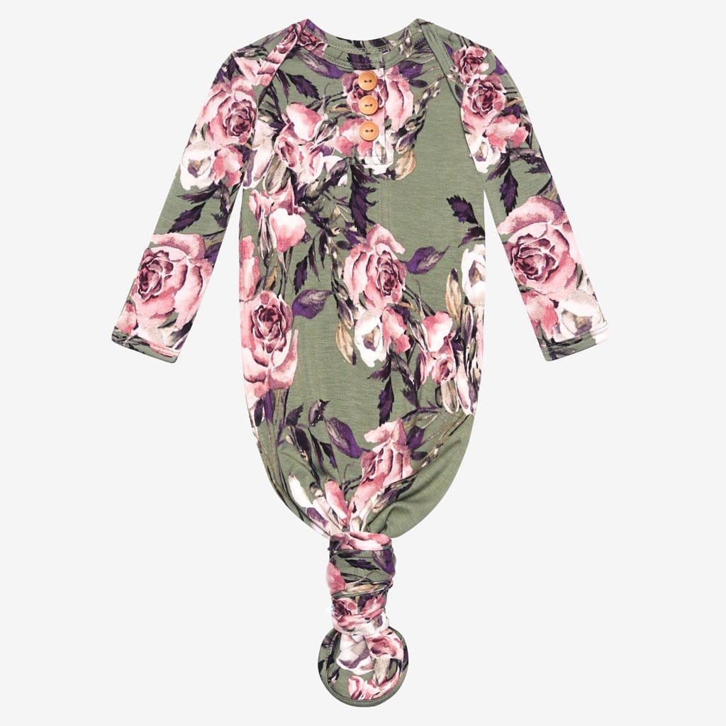 Seraphine button knotted gown