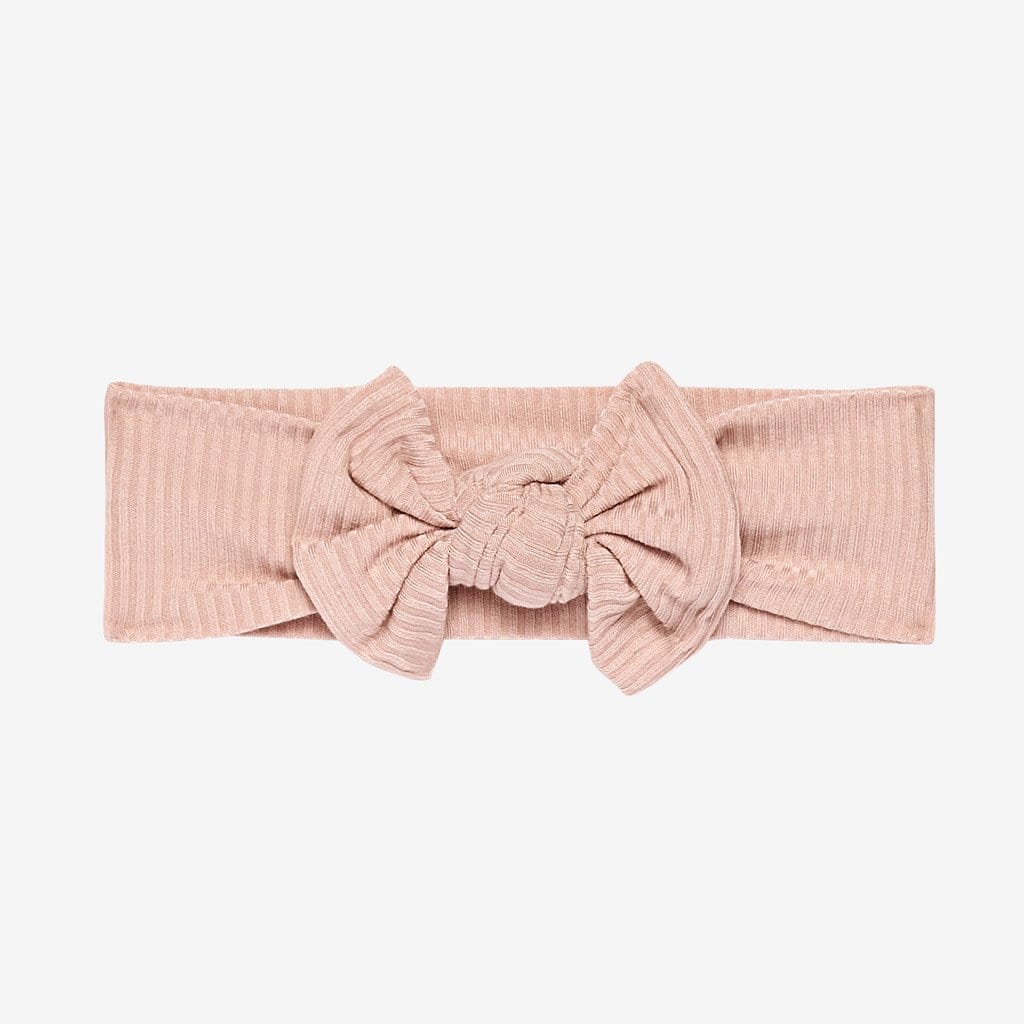 Sweet Pink Ribbed Headwrap