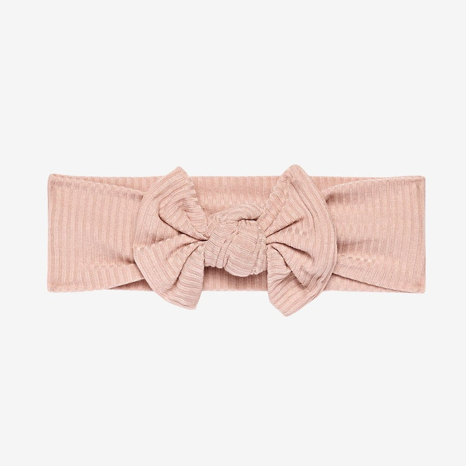 Sweet Pink Ribbed Headwrap
