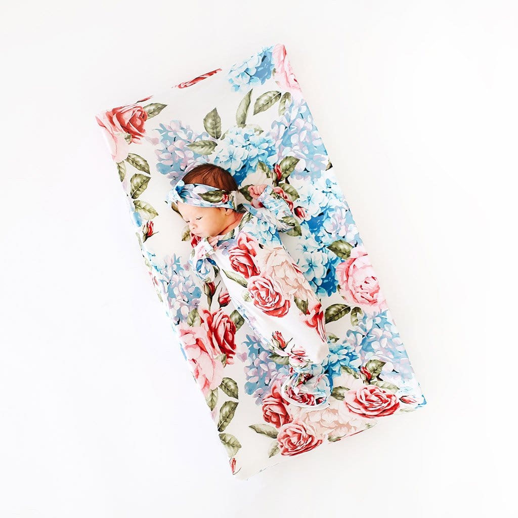Hydrangea Changing Pad Cover