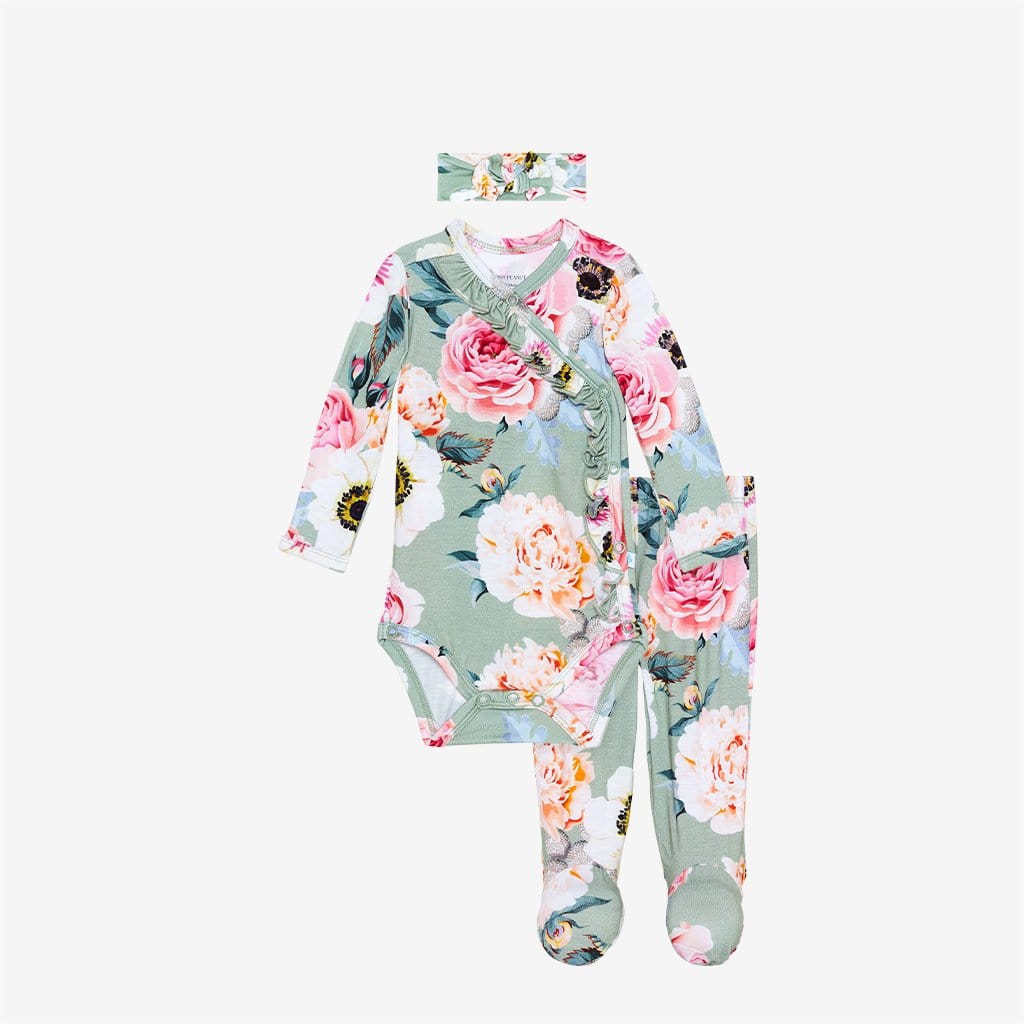 Jolie Ruffled Kimono Set