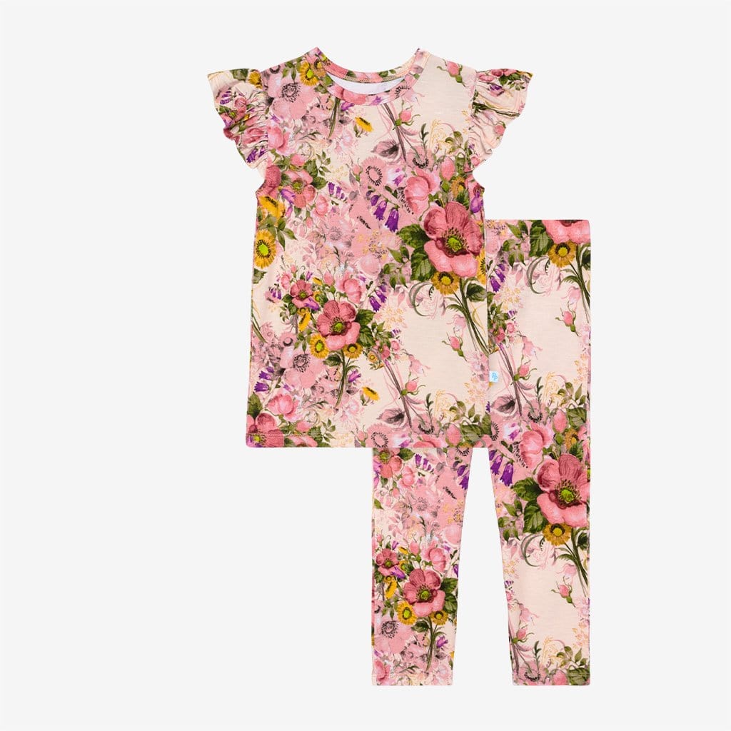 June ruffled cap sleeve pajamas