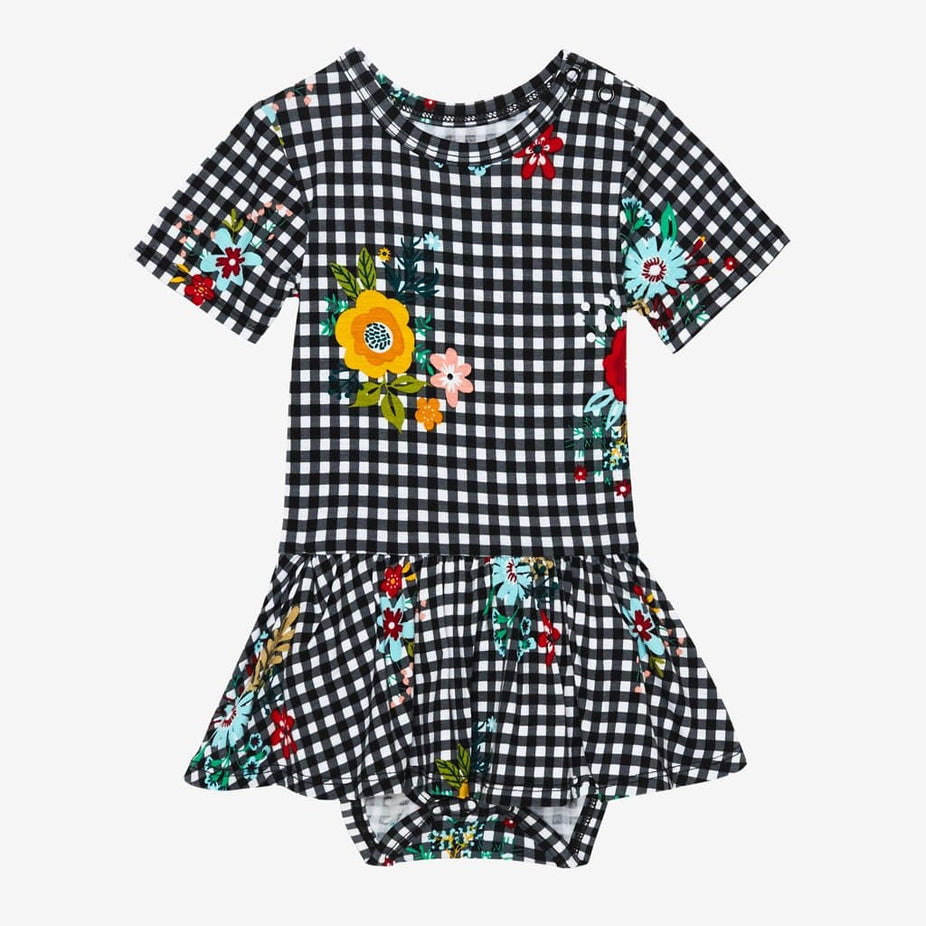 Louisa Short Sleeve Twirl Skirt Bodysuit
