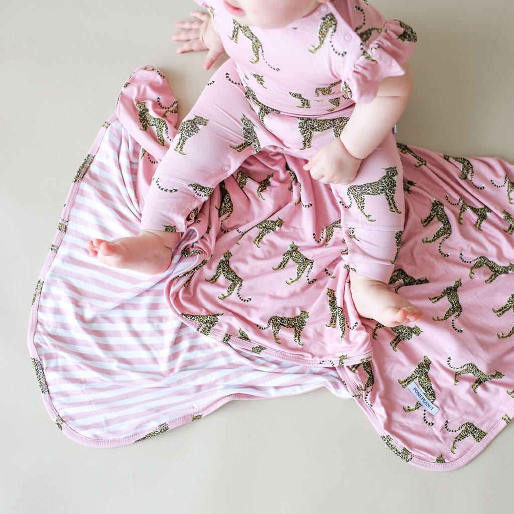 Baby on Mara & Dusty rose stripe patoo
