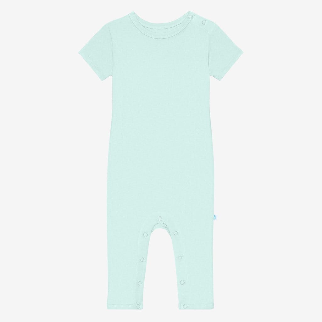 Mint short sleeve romper