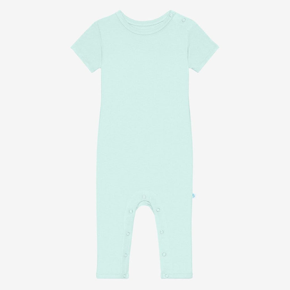Mint short sleeve romper