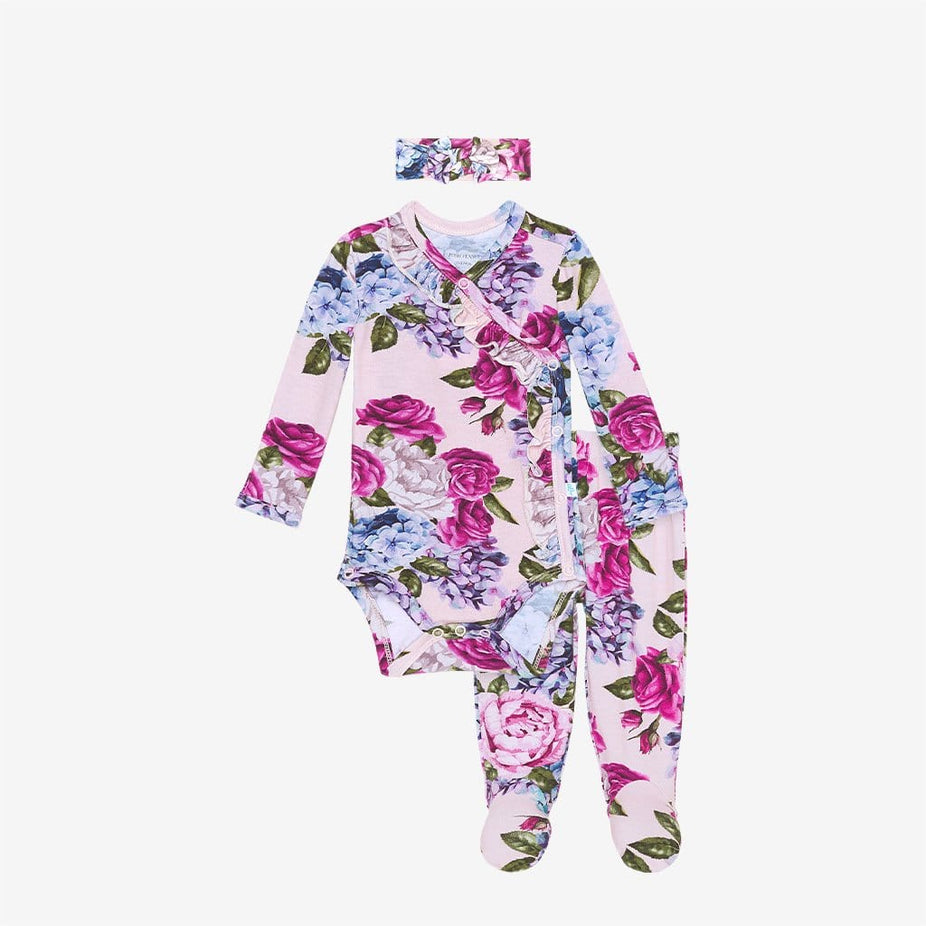 Monroe ruffled kimono set