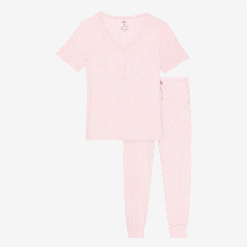 Pink Heather Women's Short Sleeve Loungewear