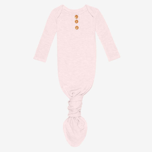 Pink Heather Button Knotted Gown