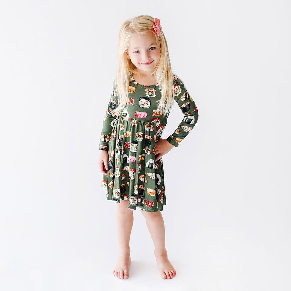 Sashimi Long Sleeve Twirl Dress