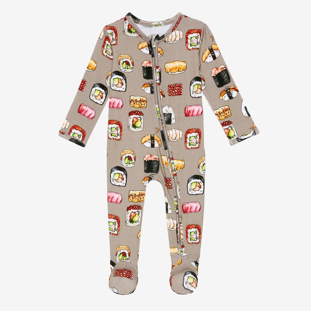 Sushi Mushi Footie Zippered One Piece