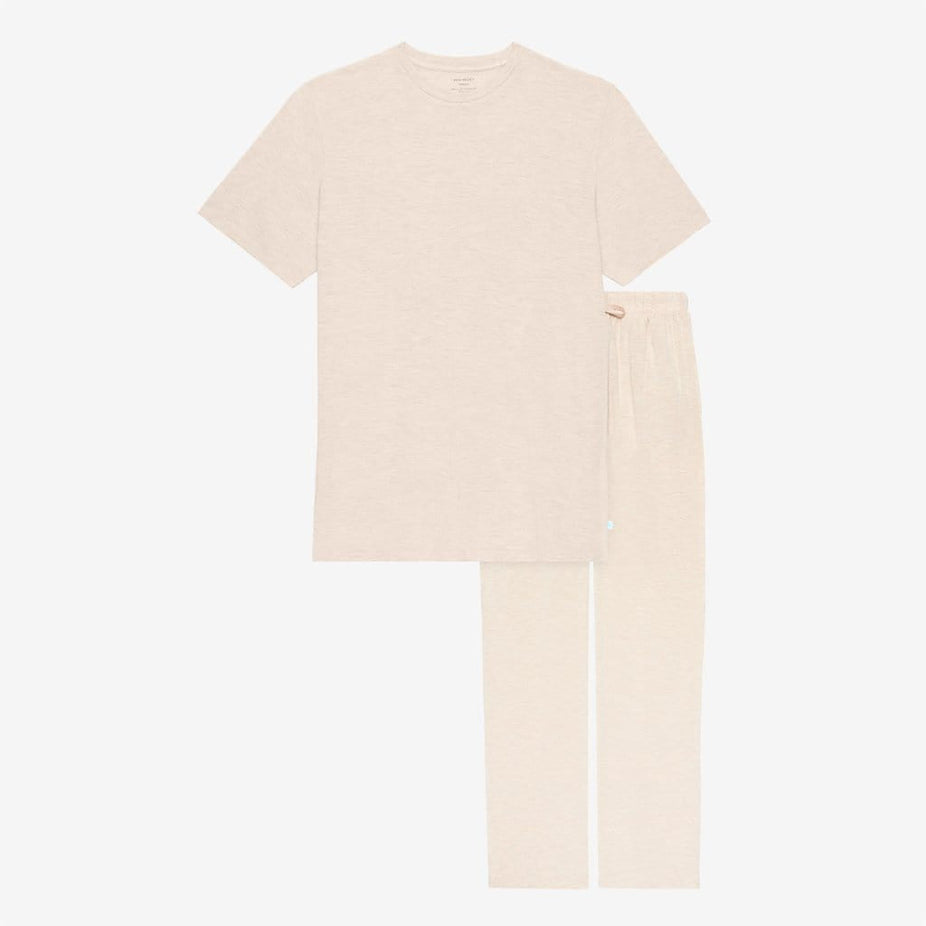 Tan Heather Men's Short Sleeve Loungewear