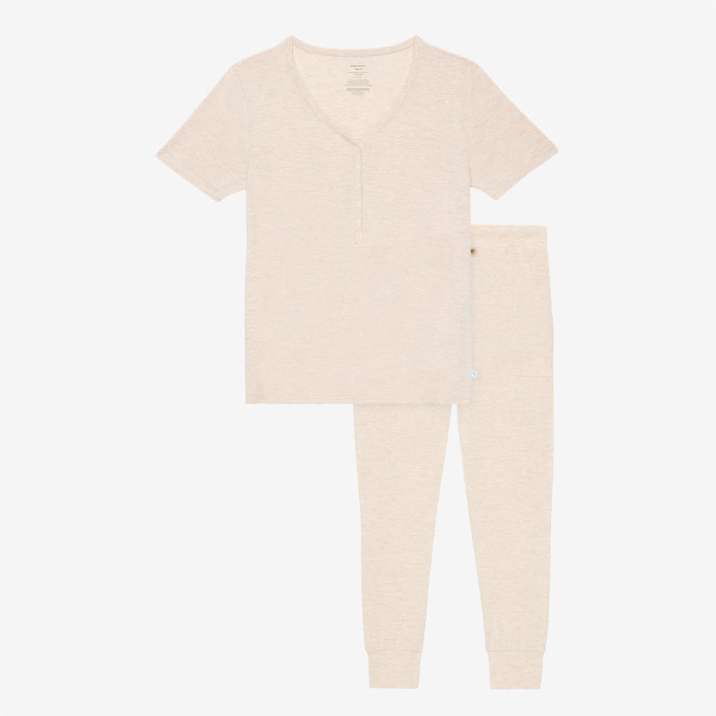 Tan Heather Women's Short Sleeve Loungewear