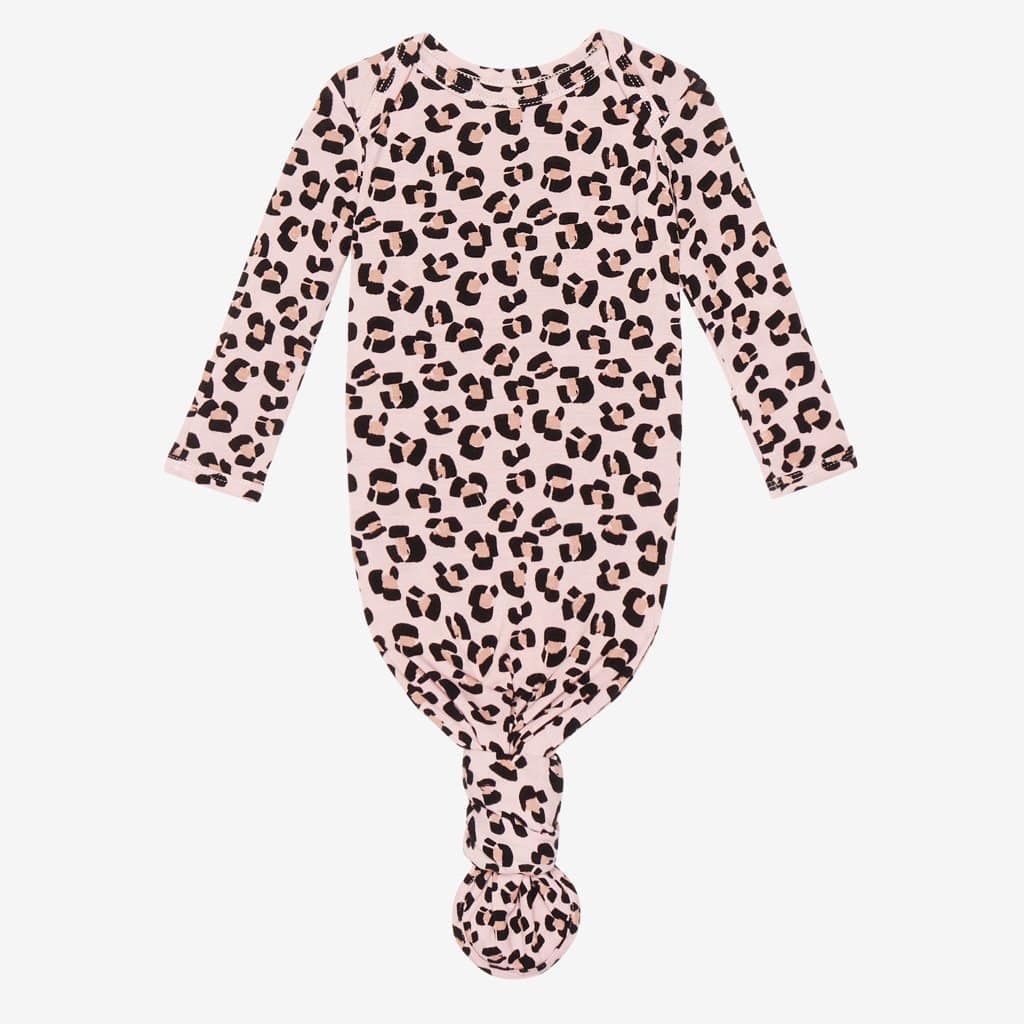 Samara Knotted Gown with jaguar pattern