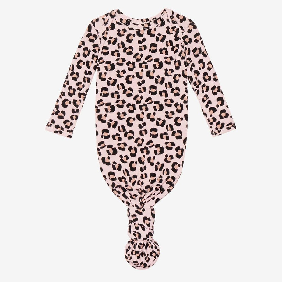 Samara Knotted Gown with jaguar pattern