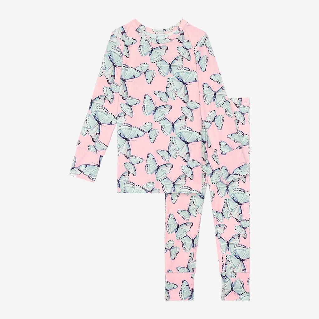 Beatrice Long Sleeve Pajamas with butterfly pattern