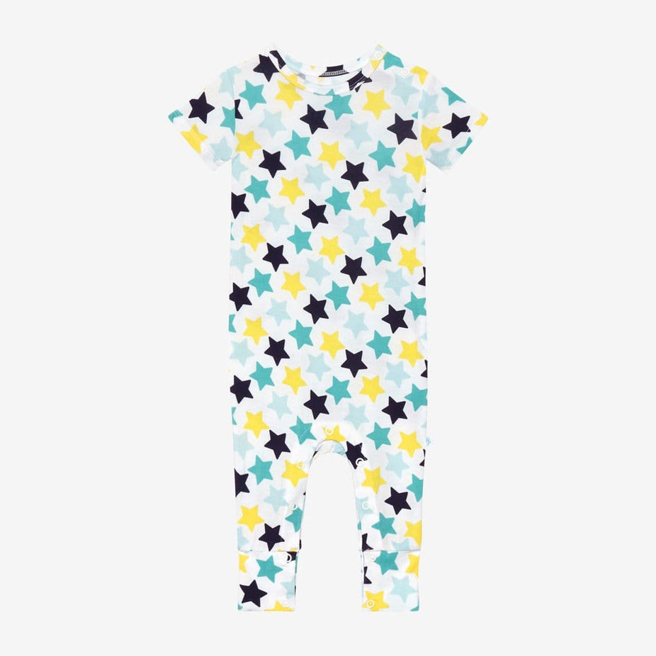 Tommy Short Sleeve Romper with star pattern