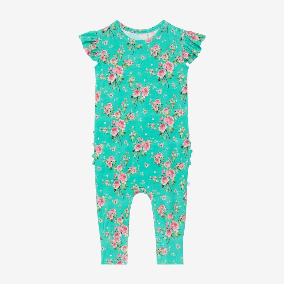 Theresa Ruffled Cap Sleeve Romper
