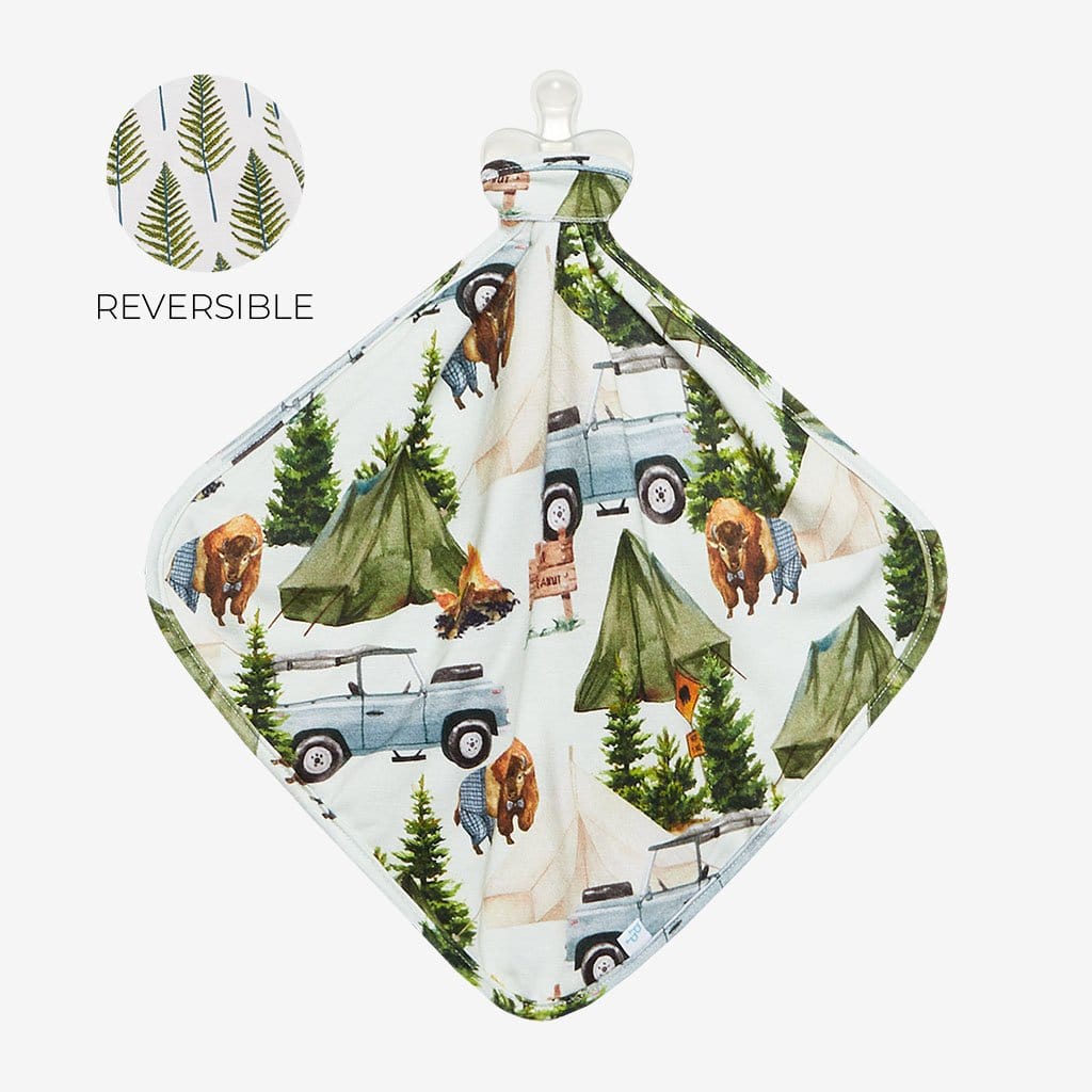 Front View of Camping Lovey Camp Posh Peanut & Phineas