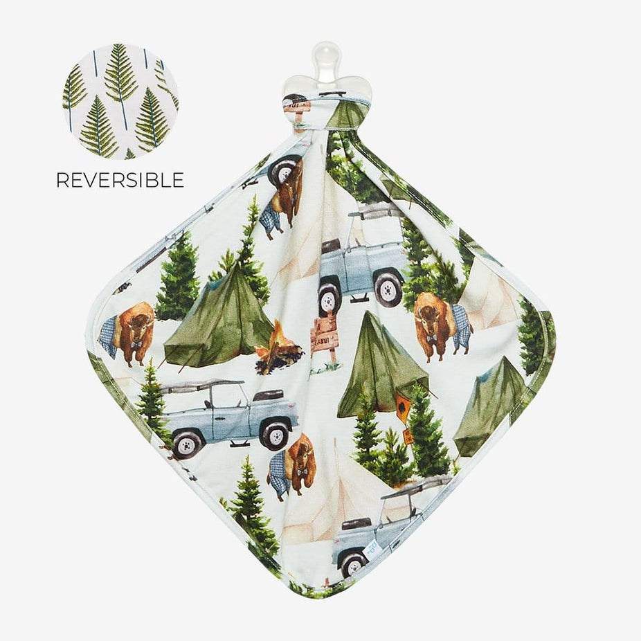 Front View of Camping Lovey Camp Posh Peanut & Phineas