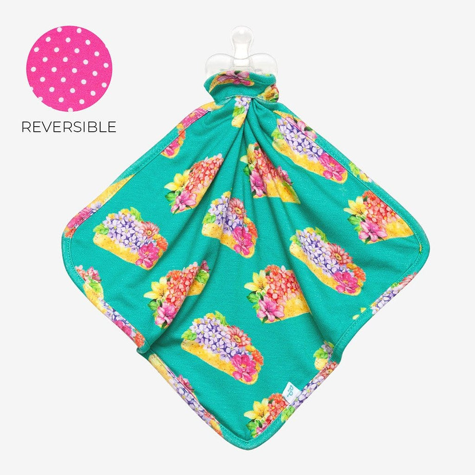 Valentina & Summer Fuchsia Polka Dot Lovey in flower print