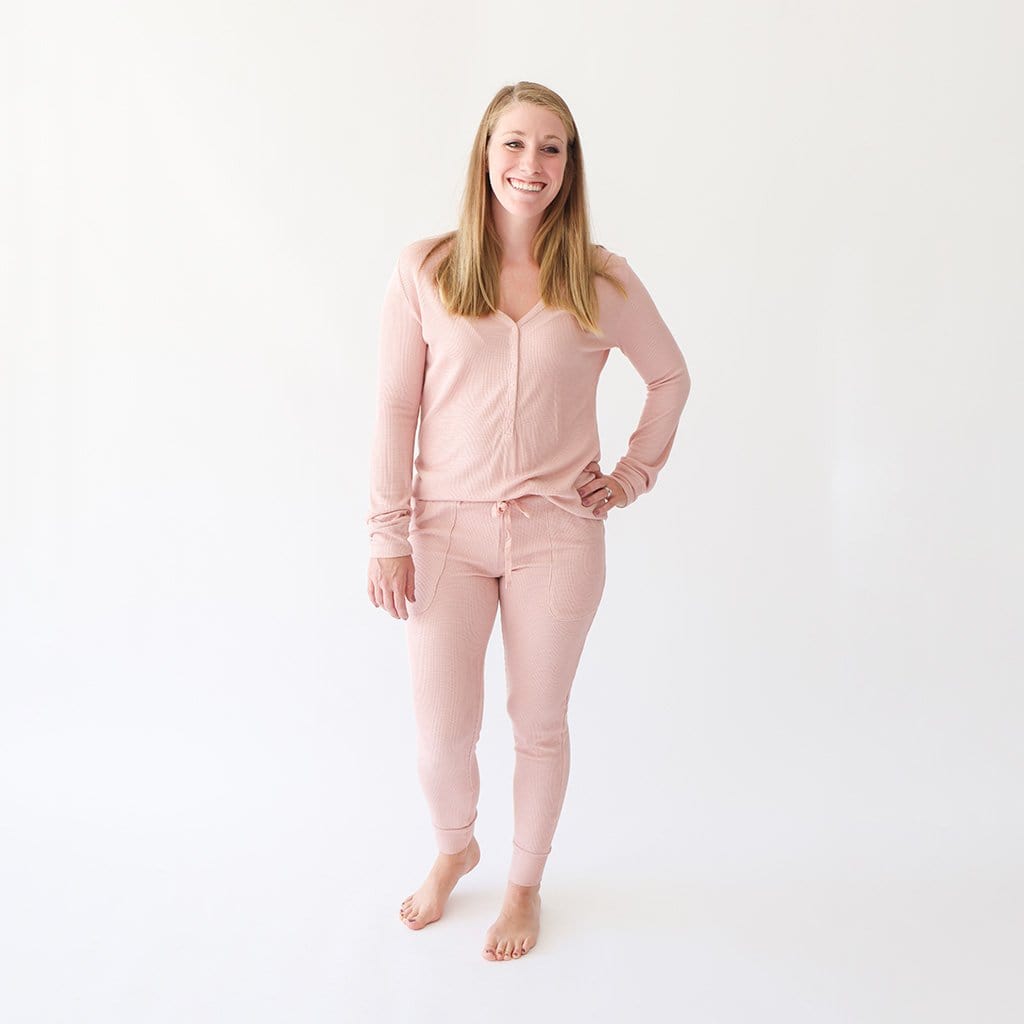 Desert Rose Waffle Women's Long Sleeve Loungewear