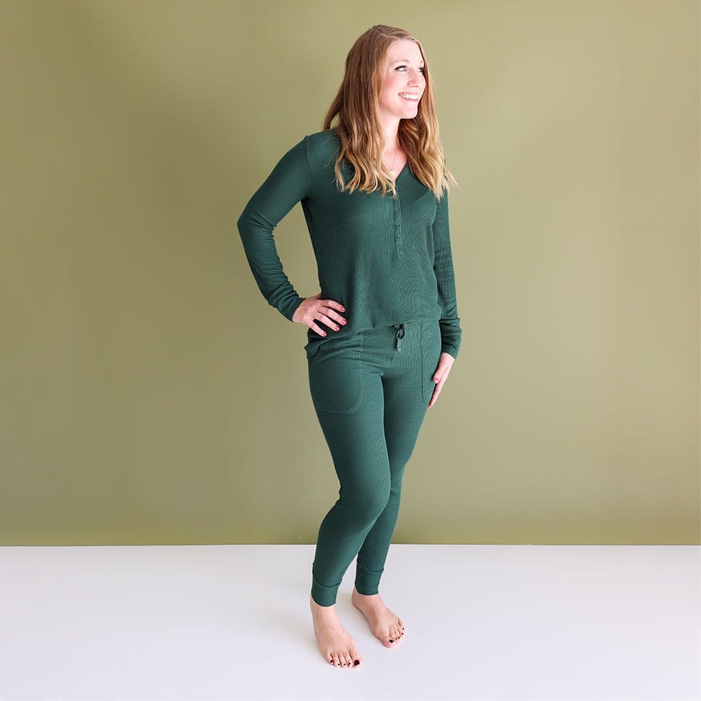 Pine Waffle Women's Long Sleeve Loungewear