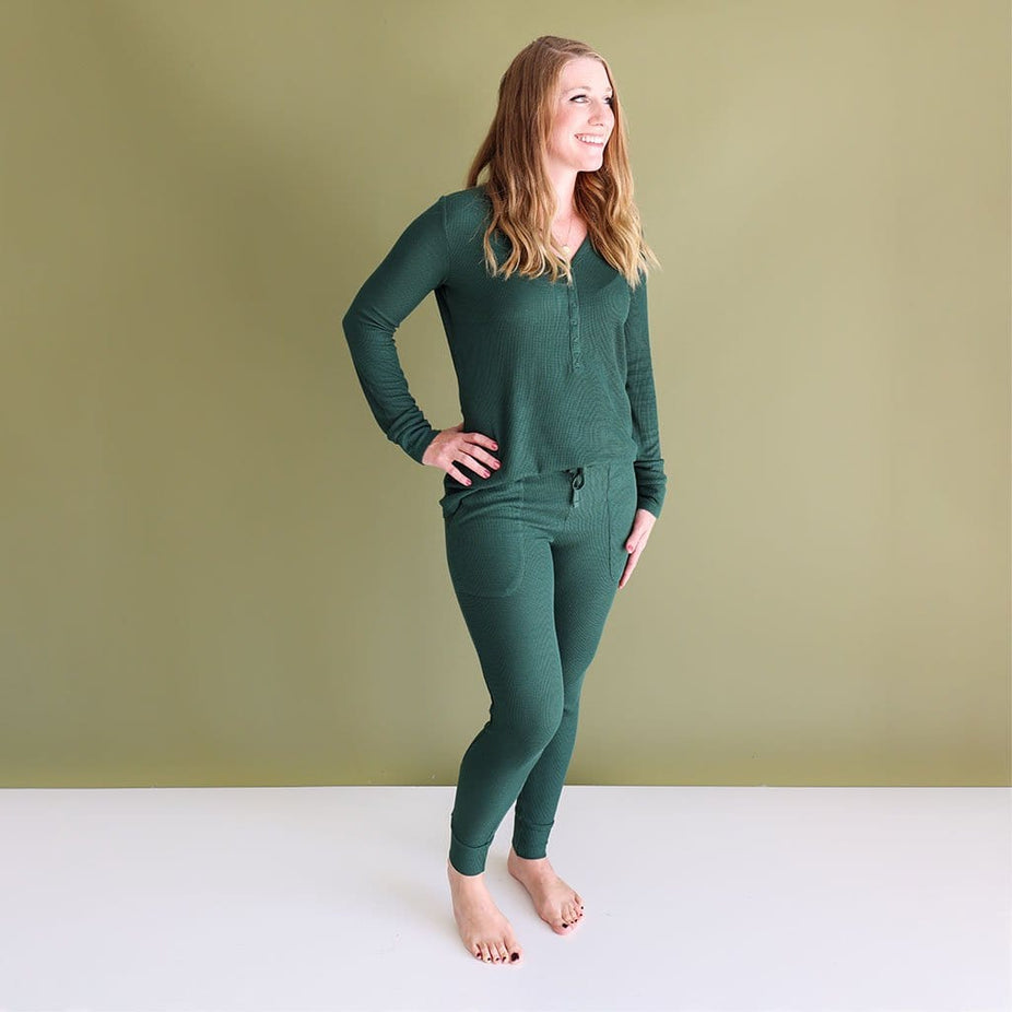 Pine Waffle Women's Long Sleeve Loungewear