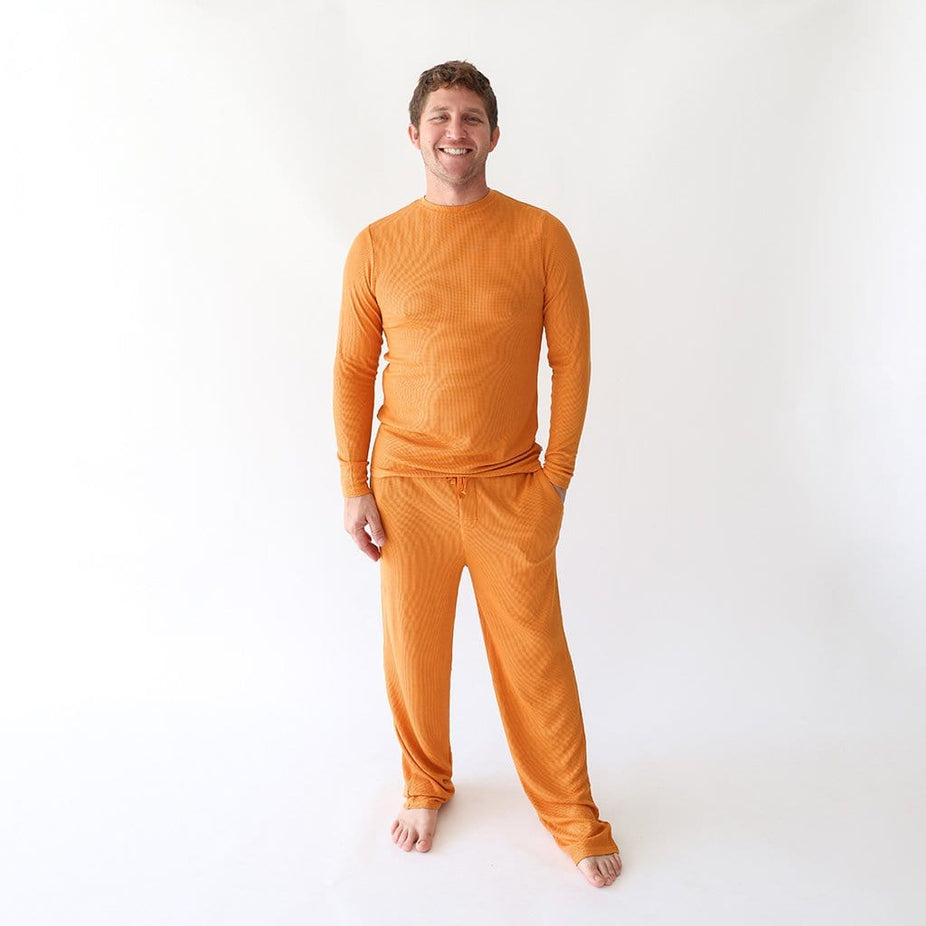 Pumpkin Spice Waffle Men's Long Sleeve Loungewear