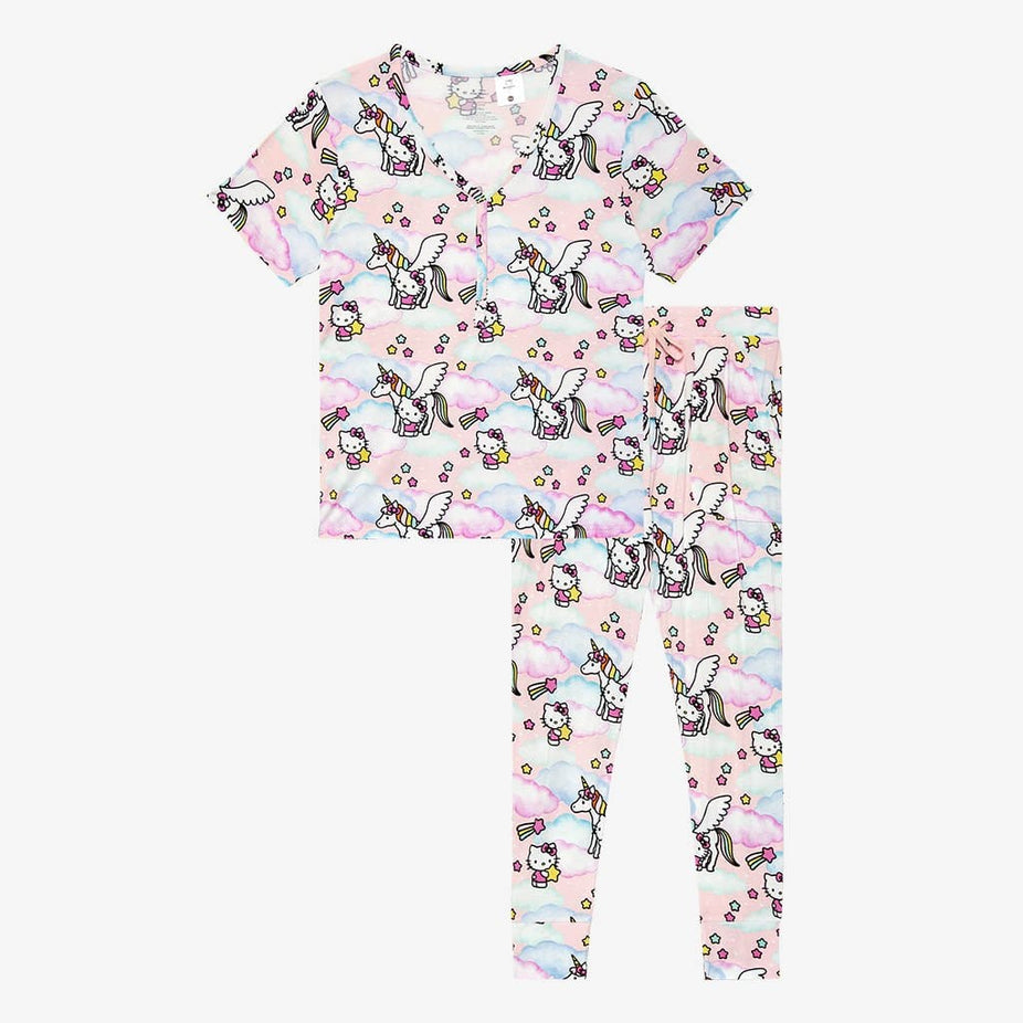Hello Kitty® Unicorn Women's Short Sleeve Loungewear