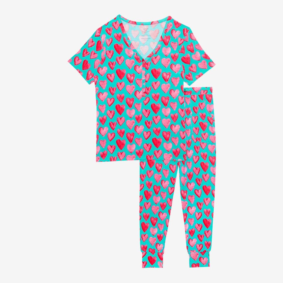 Queen of Hearts Women's Short Sleeve Loungewear