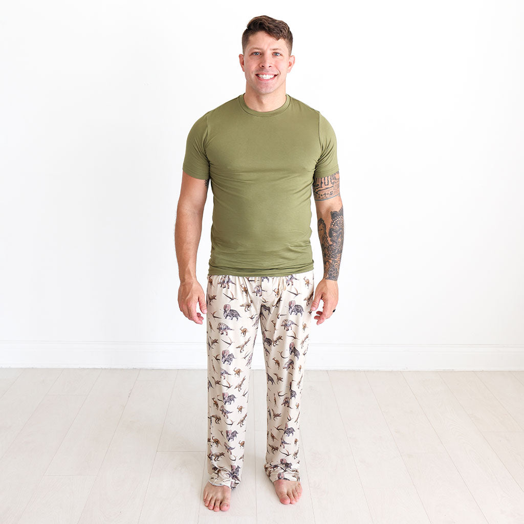Vintage Dino Men's Short Sleeve Loungewear