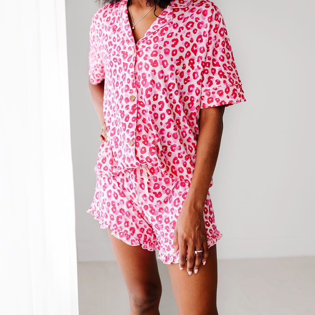 Ashley Women's Ruffle Short Luxe Loungewear