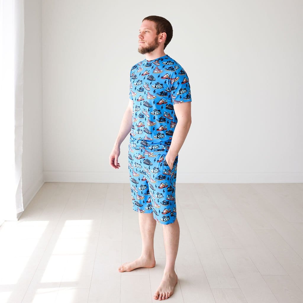 Daddy wearing Bolt Men's Short Loungewear