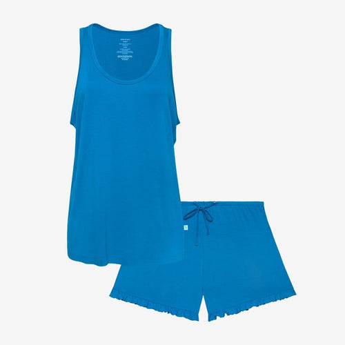 Hawaiian Blue Women's Sleeveless Short Loungewear